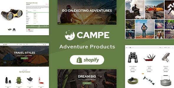 Campe - Camping & Adventure Shopify Store